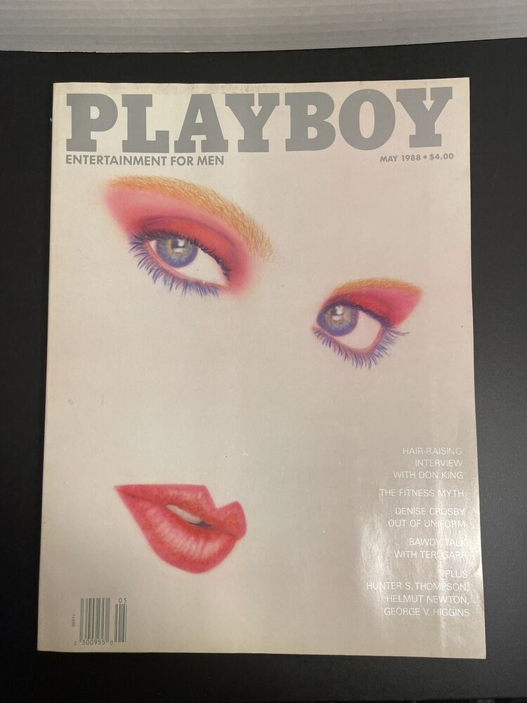 Vintage Playboy Magazine May 1988 Laurie Carr Cover Interview with Don King