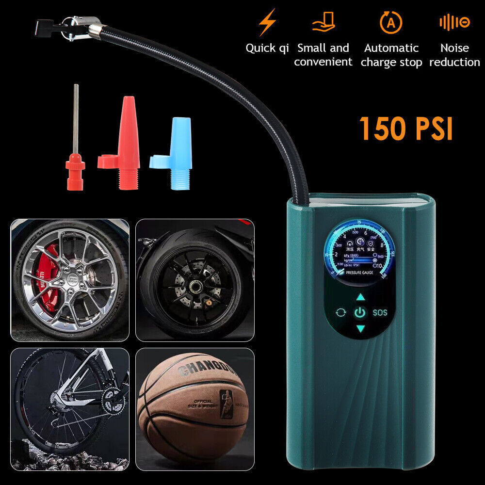 Compact Multifunctional Portable Electric Car Tire Inflator Air Pump
