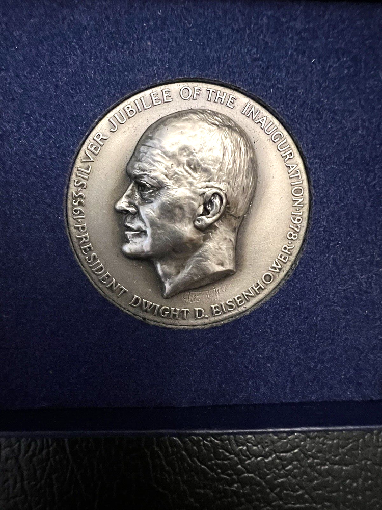 EISENHOWER SILVER JUBILEE Inaguration DINNERS Medallion 1978 Medallic Art Co MIB