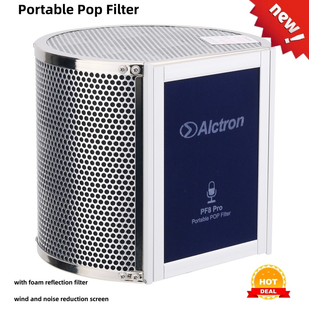 NEW Alctron PF8 PRO Pop Filter Mini Mic Wind Screen Pop Filter for Studio Mic