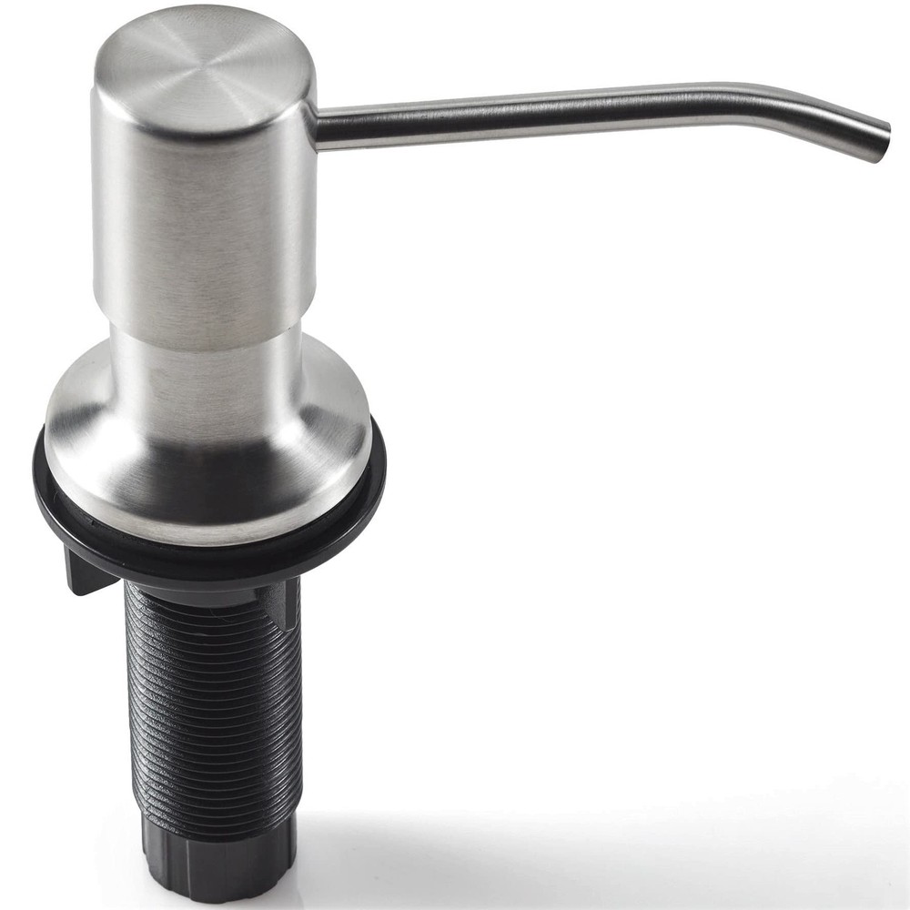 Soap Dispenser for Kitchen Sink (Brushed Nickel), Fit 1-to-1.25-inch Hole, Bu...