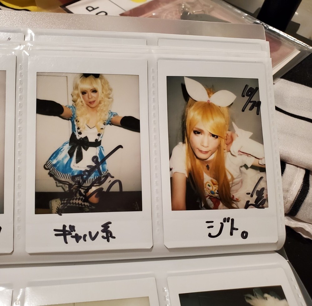 Visual Kei Cardia signed autographed photocard cheki Polaroid-image