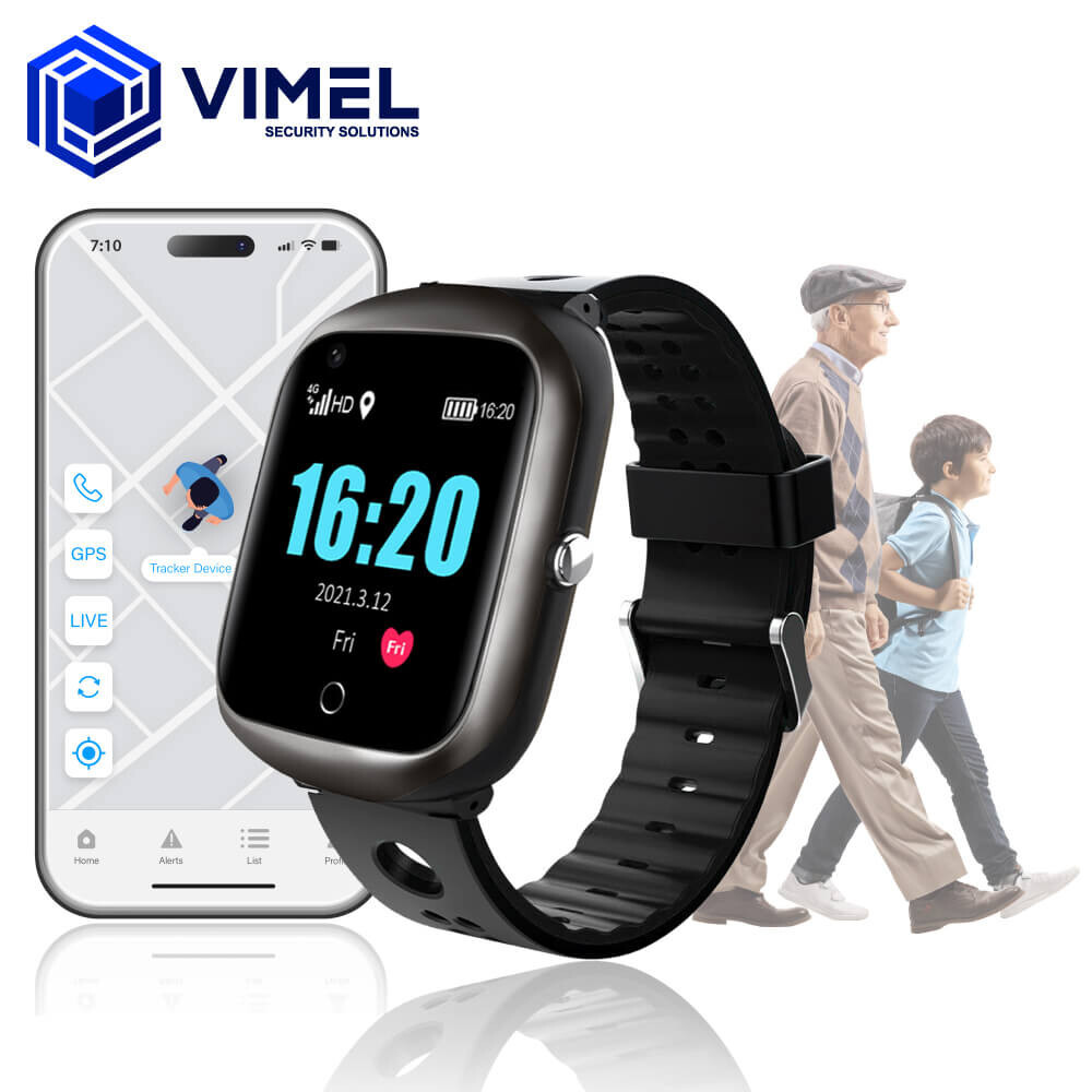 GPS Tracker Smart Watch for Kids Elderly People 4G Monitoring App SOS Calling