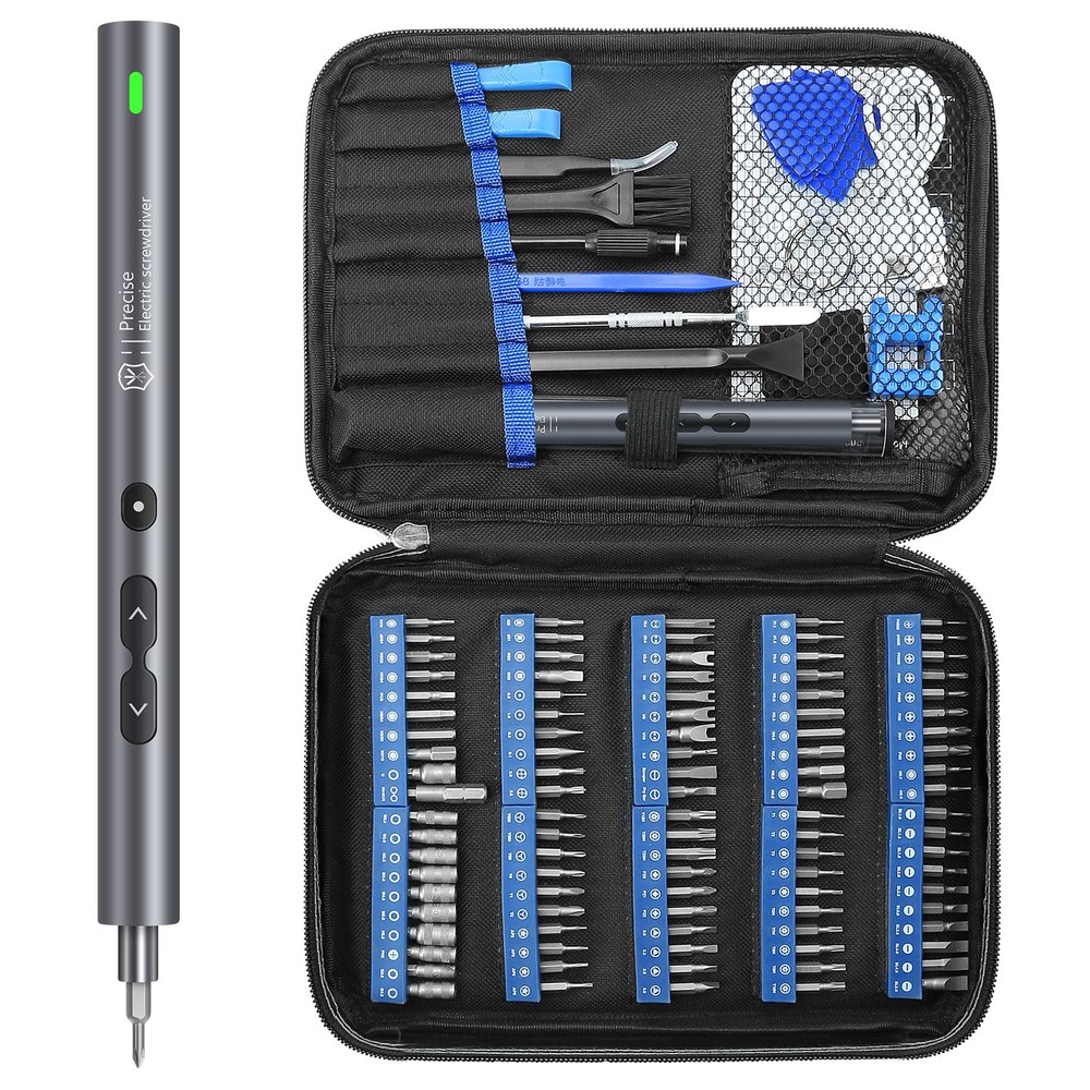 Mini Cordless Power Screwdriver Set - 120 in 1 Compact & Portable