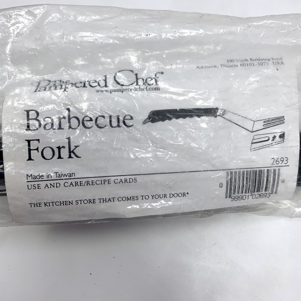 Pampered Chef Stainless Steel BBQ Grill Fork Retired Model #2693