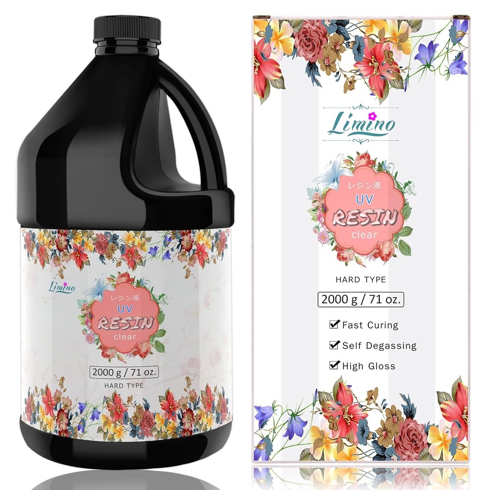 Fast-Curing Non-Toxic UV Resin 2000g for Jewelry & Crafts