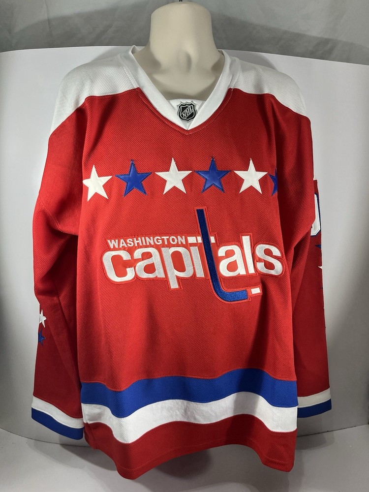 Evgeny Kuznetsov #92 Retro Red Reebok Edge Washington Capitals Jersey Size 52