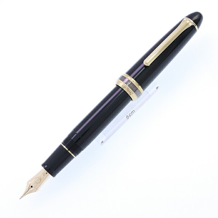 Sailor Fountain Pen Long Sword Sharpened Cross Point Gold Trim Used- Smtb-F