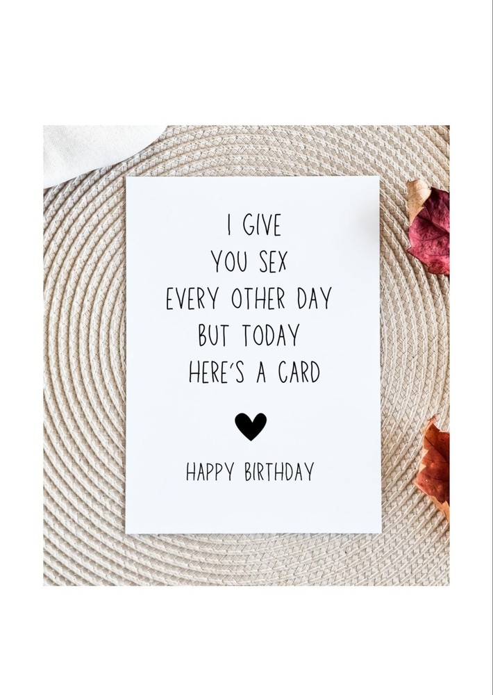 Funny Birthday Card For Husband Dirty Birthday Card Birthday Card For Husband