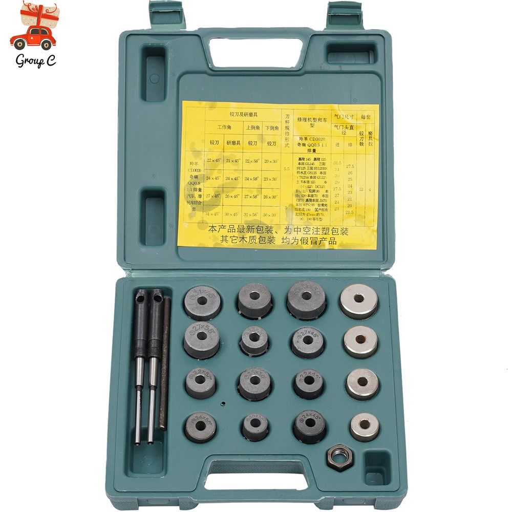 Universal Valve Seat Reamer Grinding Wheel Cutter Repair Tool Set for Engines  