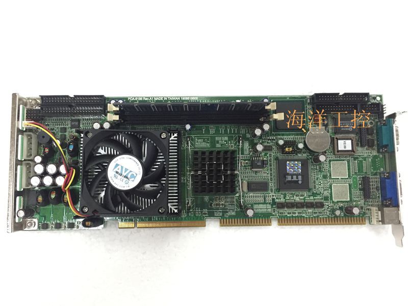 ADVANTECH PCA-6186 SINGLE BOARD COMPUTER W/ CPU & RAM  USED