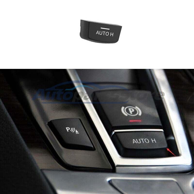 Car Electronic Handbrake Switch 2009-15 Cover Trim For BMW 7 Series Matte Black