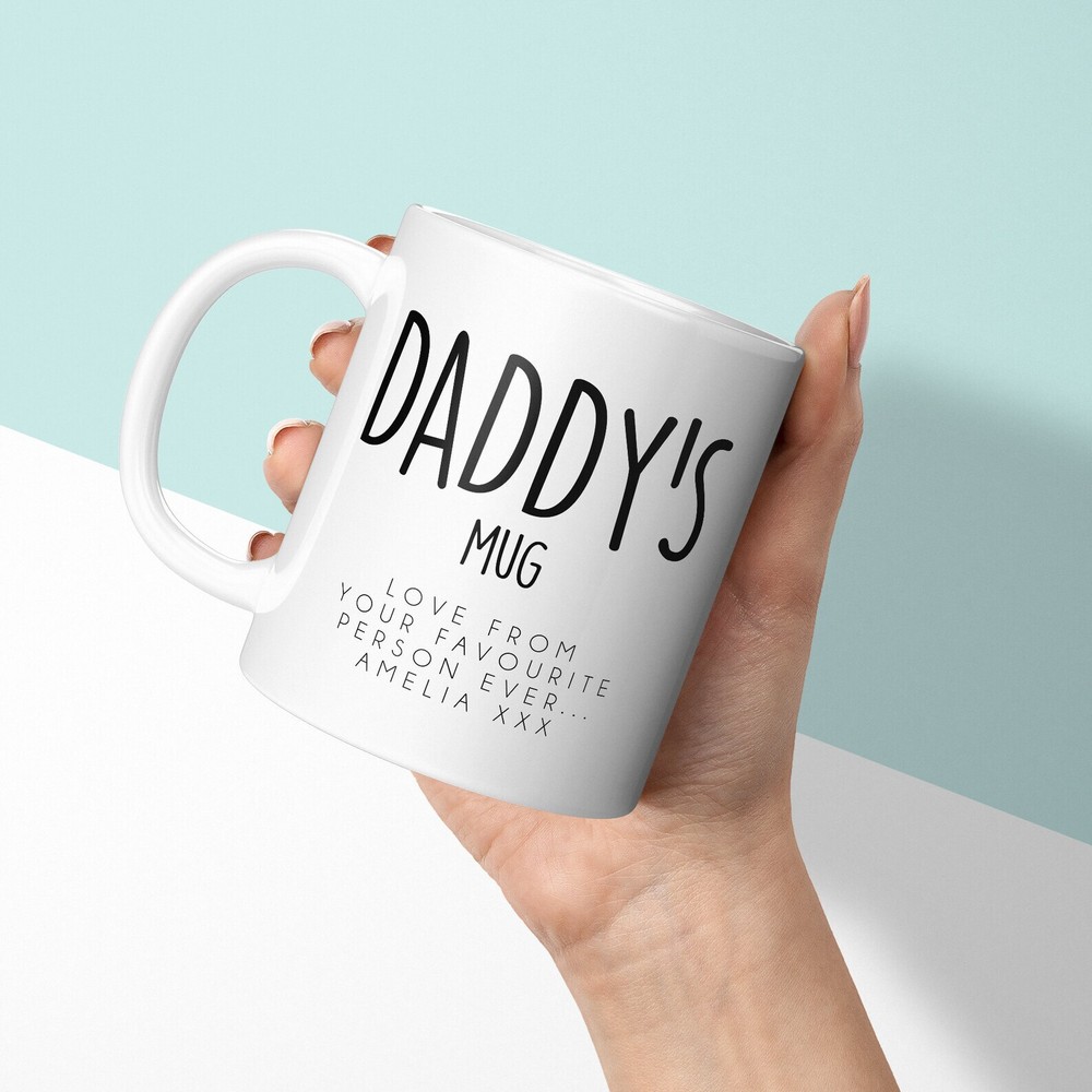 Personalised Mug Daddy's Mug Dad Gift Custom Mug & Coaster