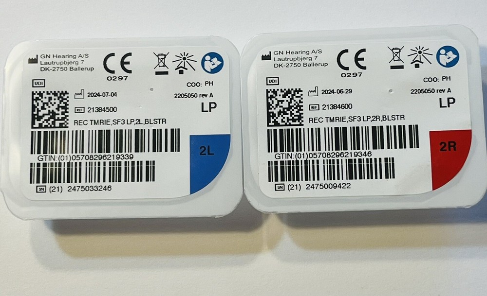 Resound One Surefit 3-LP Receiver Size 2L/2R… Omnia..Nexia..  New