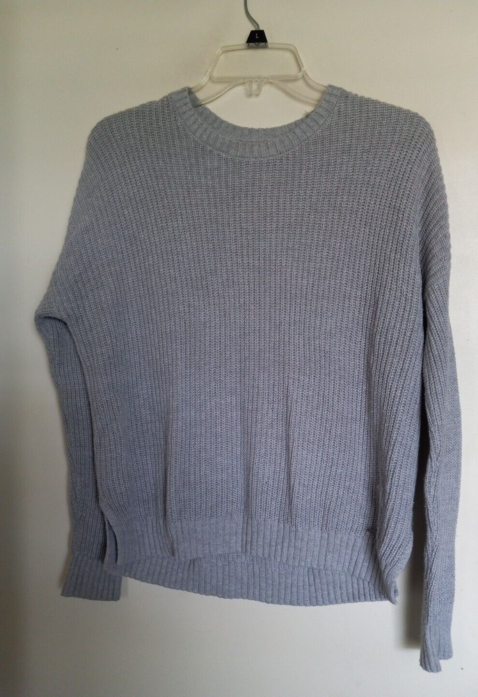 Hollister Size XS Gray Scoop Neck Sweater