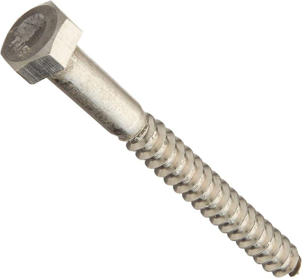 832040 5/16 X 3-Inch Stainless Steel Hex Lag Screws, 25-Pack