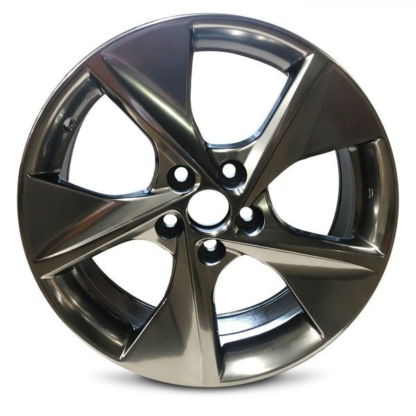 2012-2014 Toyota Camry 18x7.5 Alloy Wheel 5-Spoke Hyper Black 5-114.3mm