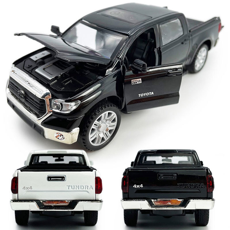 1:36 Tundra Pickup Truck Model Car Diecast Toy Cars Toys for Kids Boys Gift