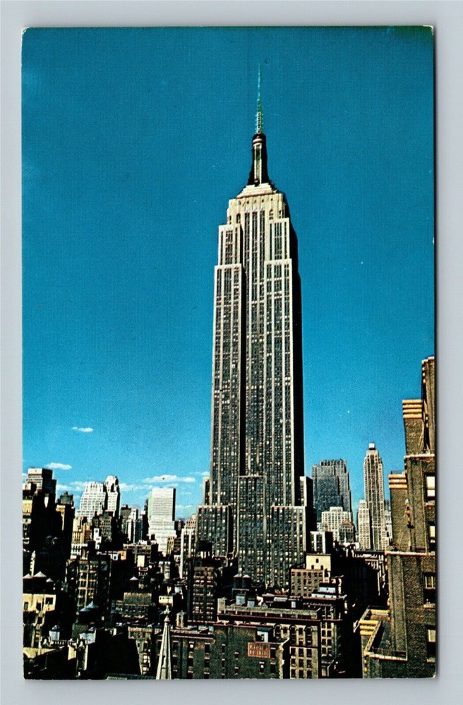 Empire State Building New York City Vintage Skyline Souvenir Postcard
