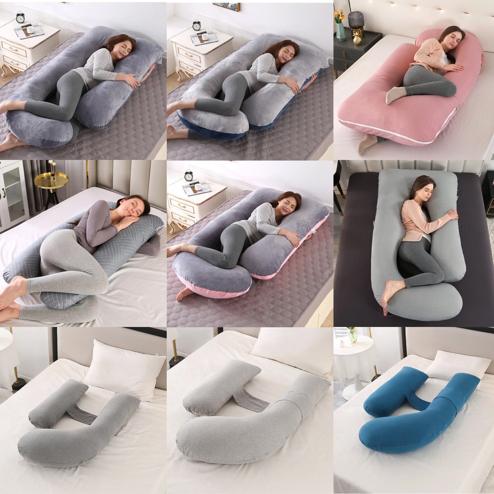 Full Body Pregnancy Pillow for Maternity Support and Comfortable Nursing Sleep  