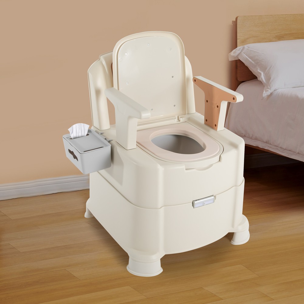 Portable Bedside Commode with Sensor Night Light – High Quality
