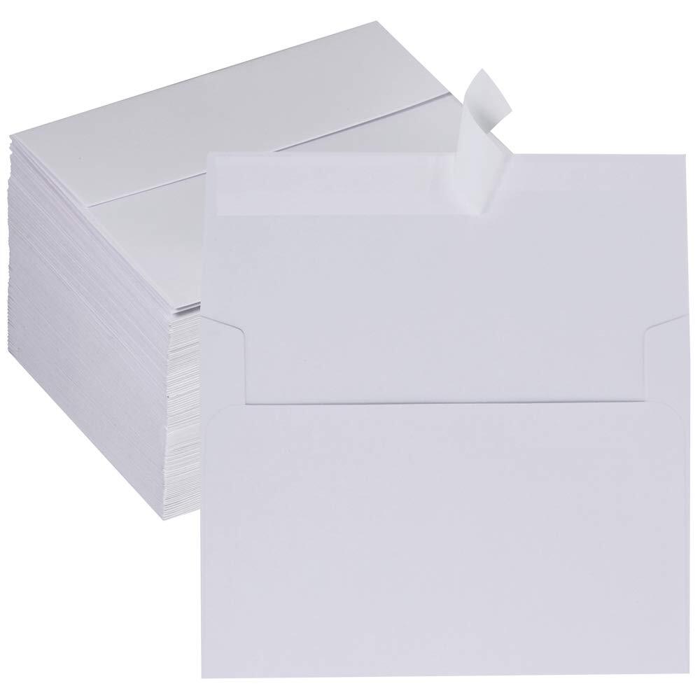 Supla 150 Pcs Bulk A2 Invitation Envelopes in White Peel & Press Self Seal 4 ...