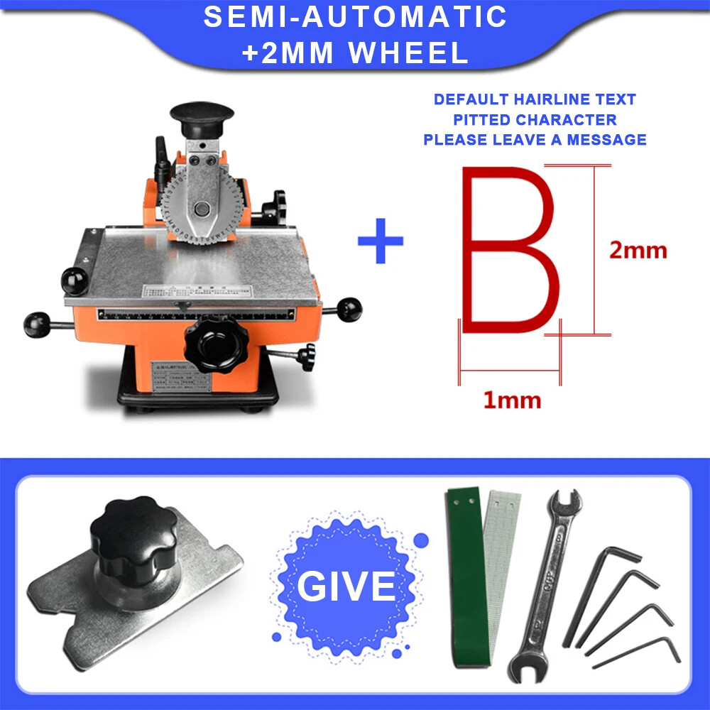 Semi-automatic Nameplate Marking Machine Stainless Steel Sign Marking Machine-image