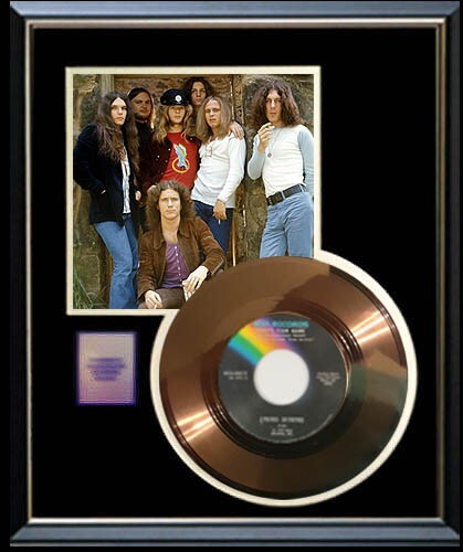 LYNYRD SKYNYRD WHAT'S YOUR NAME 45 RPM GOLD RECORD RARE FRAMED NON RIAA