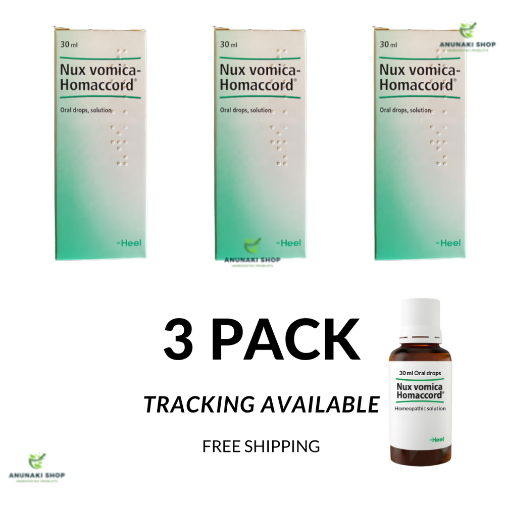 Nux vomica-Homaccord Heel 30 ml liver, stomach and intestinal problems 3 PACK