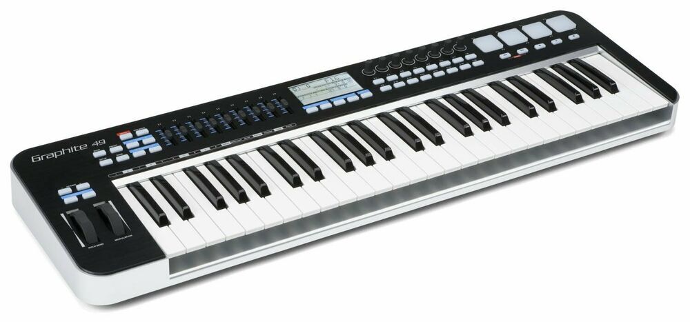 Samson Graphite 49 USB MIDI Keyboard Controller with Premium Features - SAKGR49