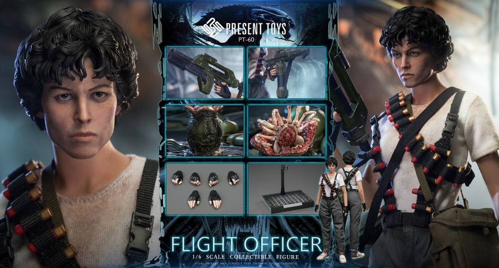 1/6 PRESENT TOYS PT-sp60 Flight Officer Ripley Action FIGURE DOLL