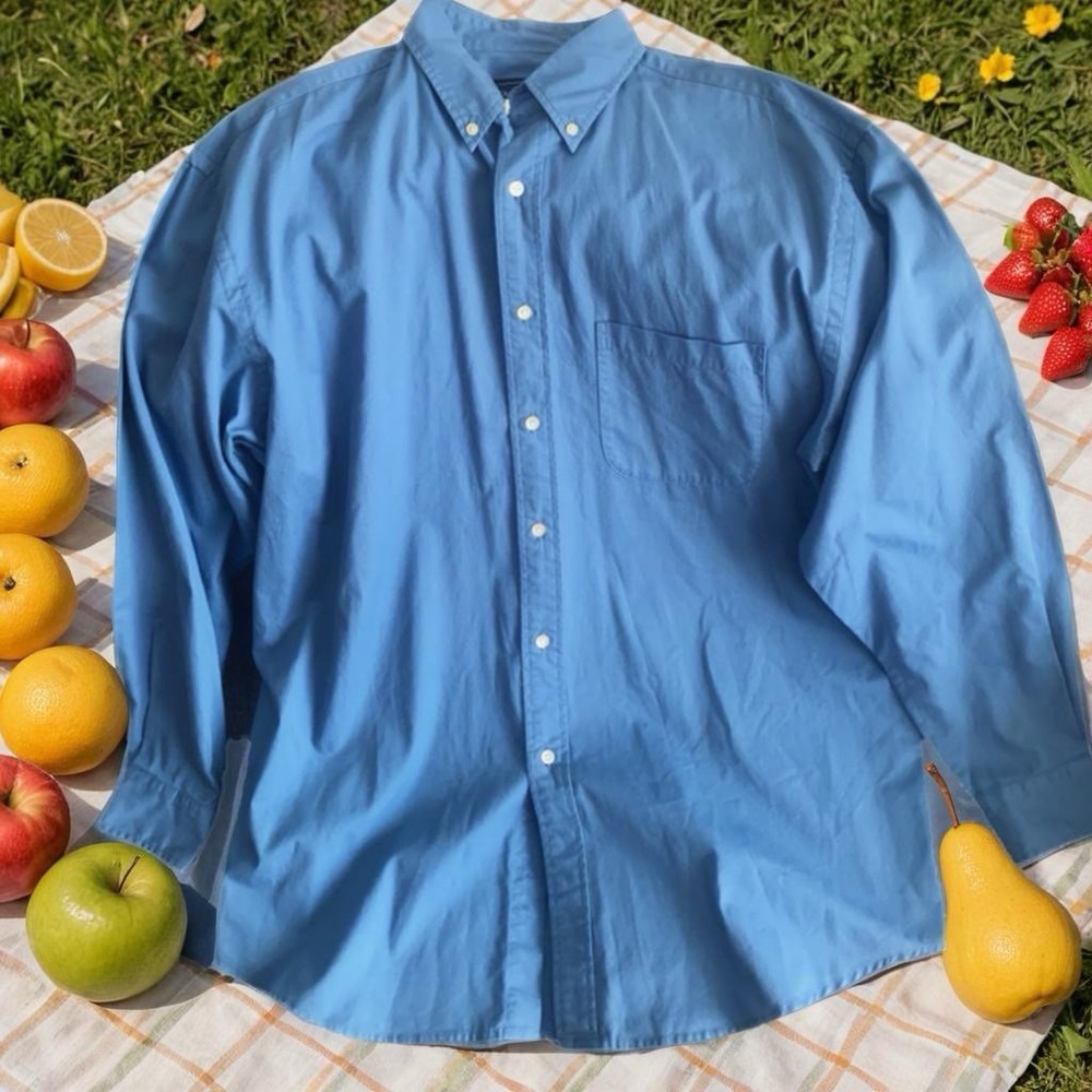 Pre Owned Men’s Chase Edward Long Sleeve Button Down Shirt Sz Lg Classic Style