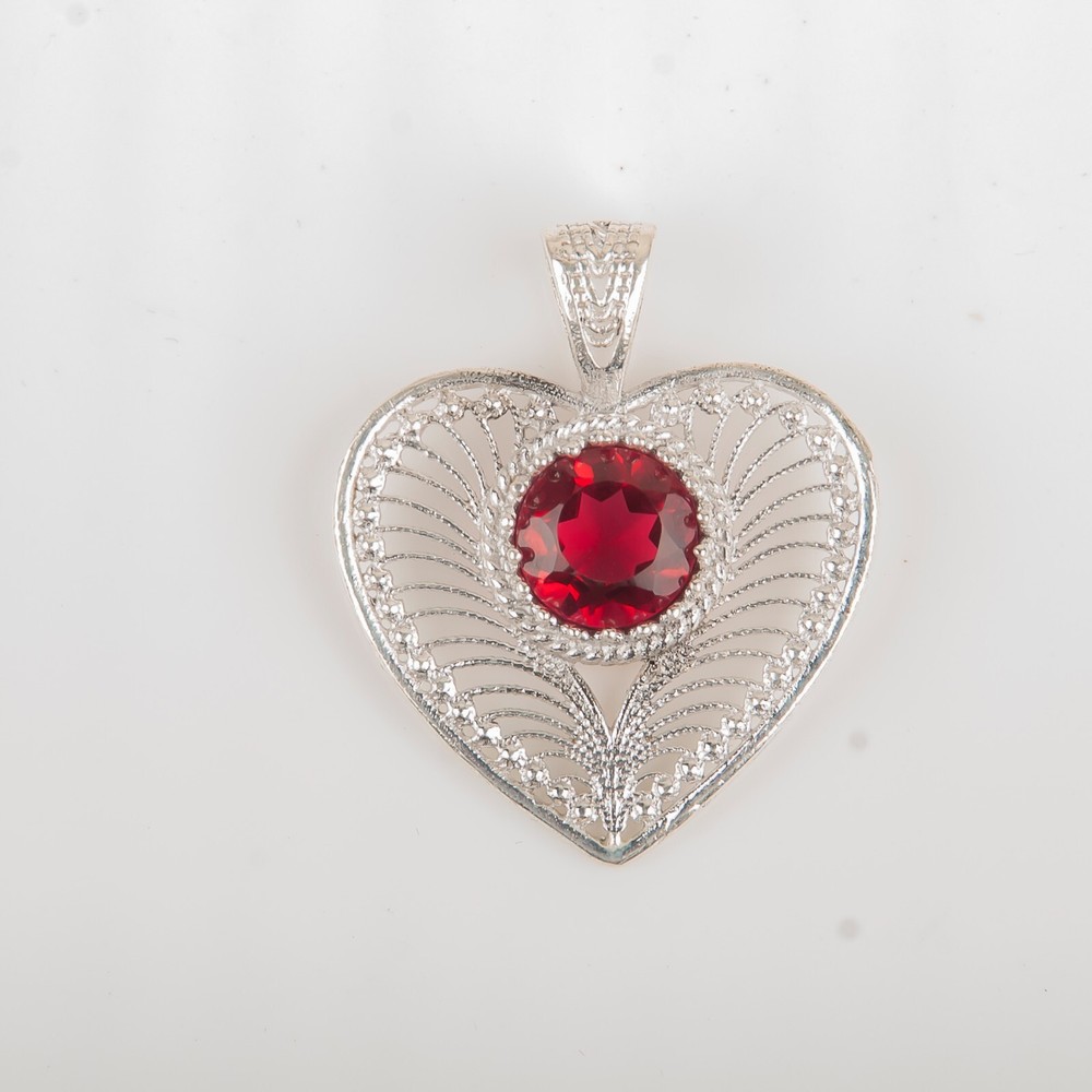 Natural Rubellite Gemstone Pendant Love Pink 925 Sterling Silver Indian Jewelry