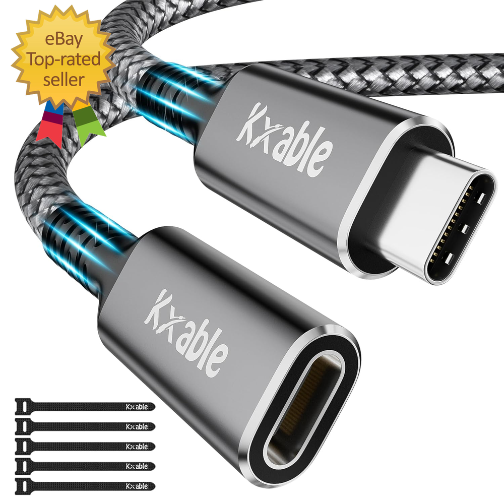 6FT USB C Extension Cable Male to Female for 4K Video USB 3.0