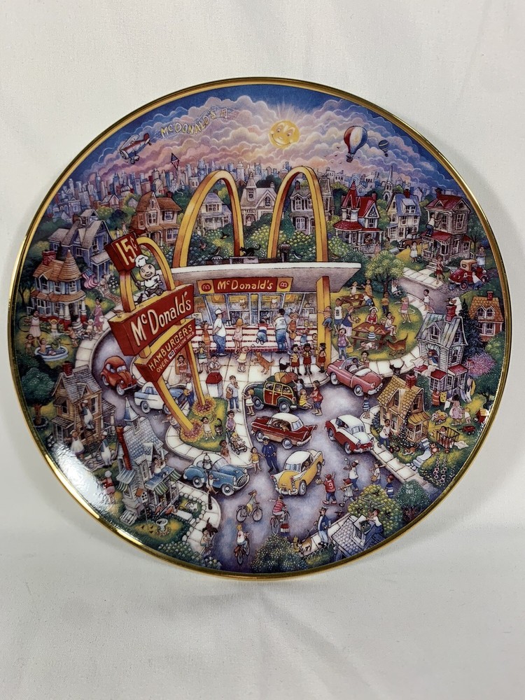 McDonald's Golden Moments Plate Limited Edition:   Franklin Mint by Bill Bell