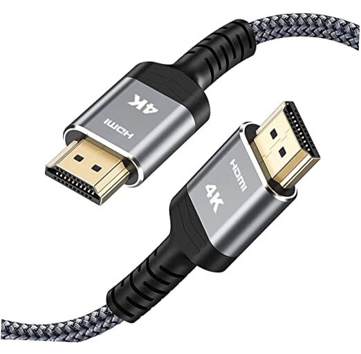4K HDMI 2.0 Cable 6.6FT/2m - 4K@60Hz HDR Braided 6.6 feet Grey Bidirectional