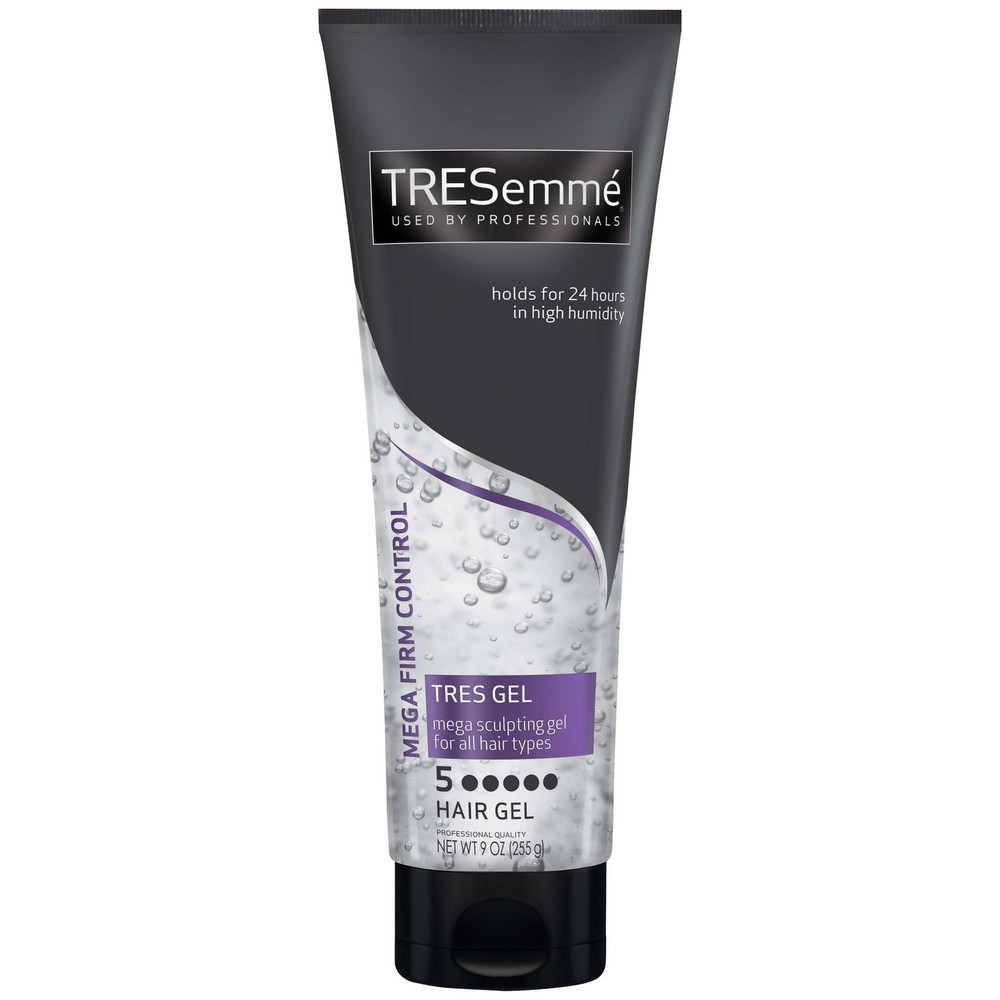 Gel de peinado TRESemme Tres Two Mega Frizz Control, unisex 9 oz (paquete de 4)