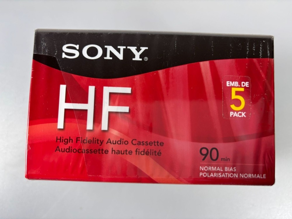 Sony HF 90 Min High Fidelity Audio Cassette 5-Pack