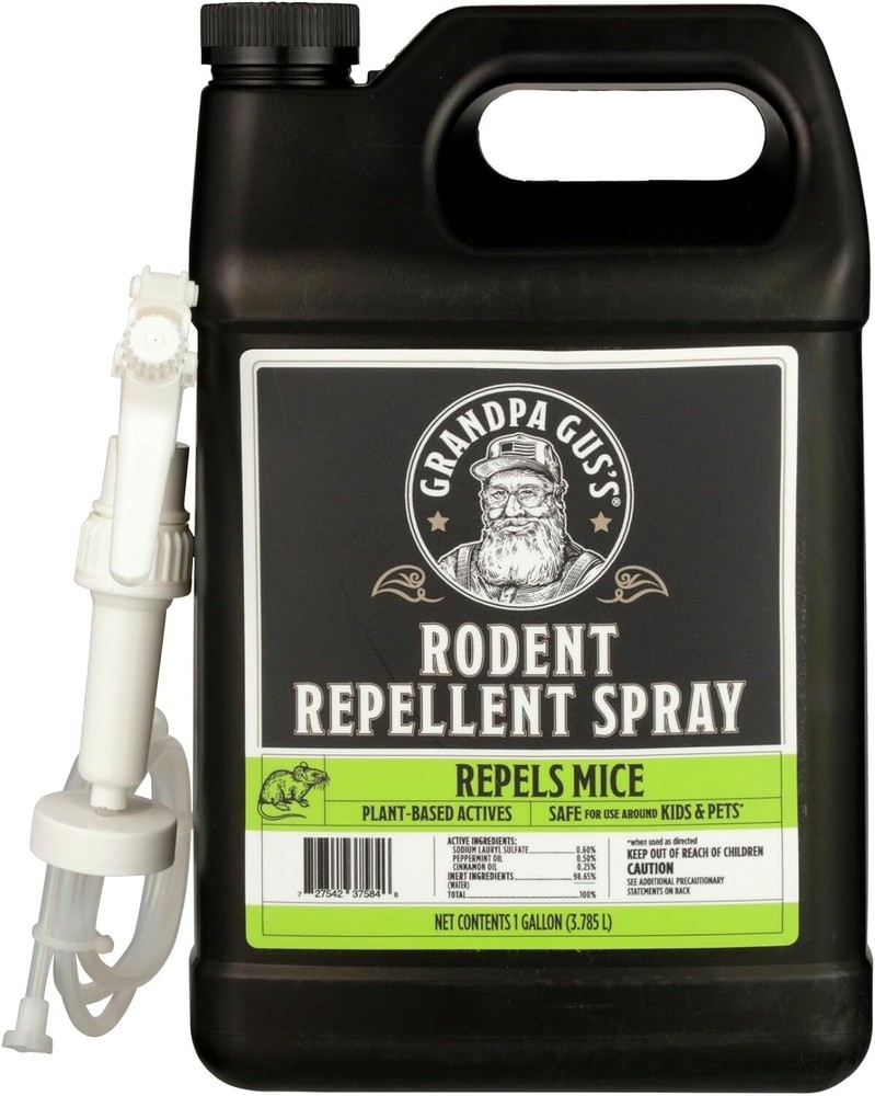 Grandpa Gus'S Rodent Repellent Spray with Sprayer, Natural Peppermint