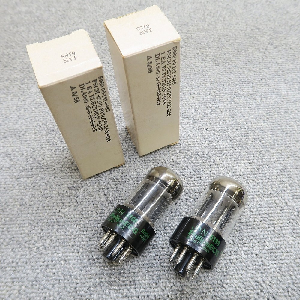 PHILIPS 6188 Vacuum Tube Set of 2 Very Good from JP