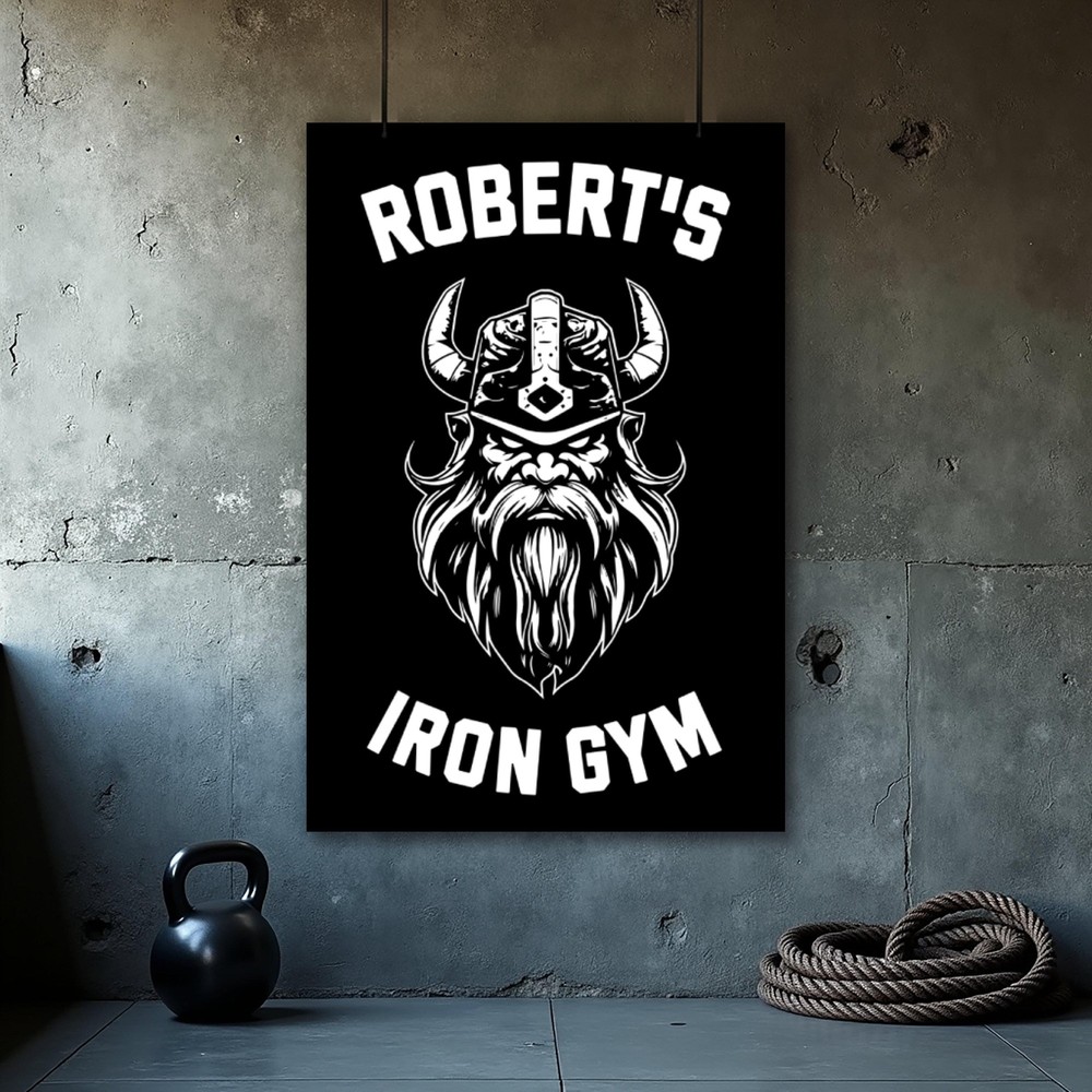 Custom Gym Motivational Poster - Personalized Fitness Wall Art
