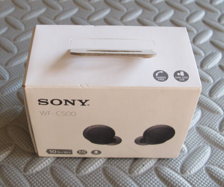 Sony WF-C500 Wireless Earbuds in Black – Lightweight & Hi-Res Sound
