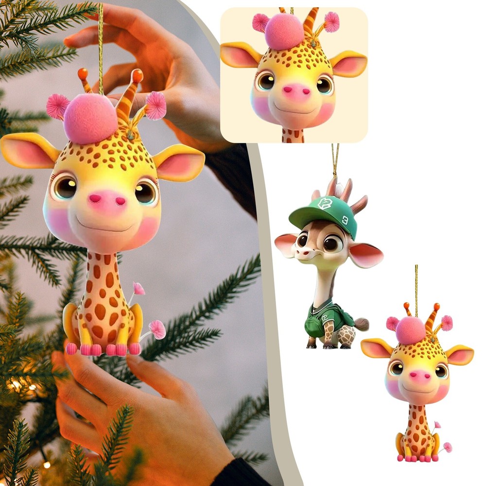 Colorful Deer Shape Hanging Backpack Car Pendant Home Decoration Cute Car