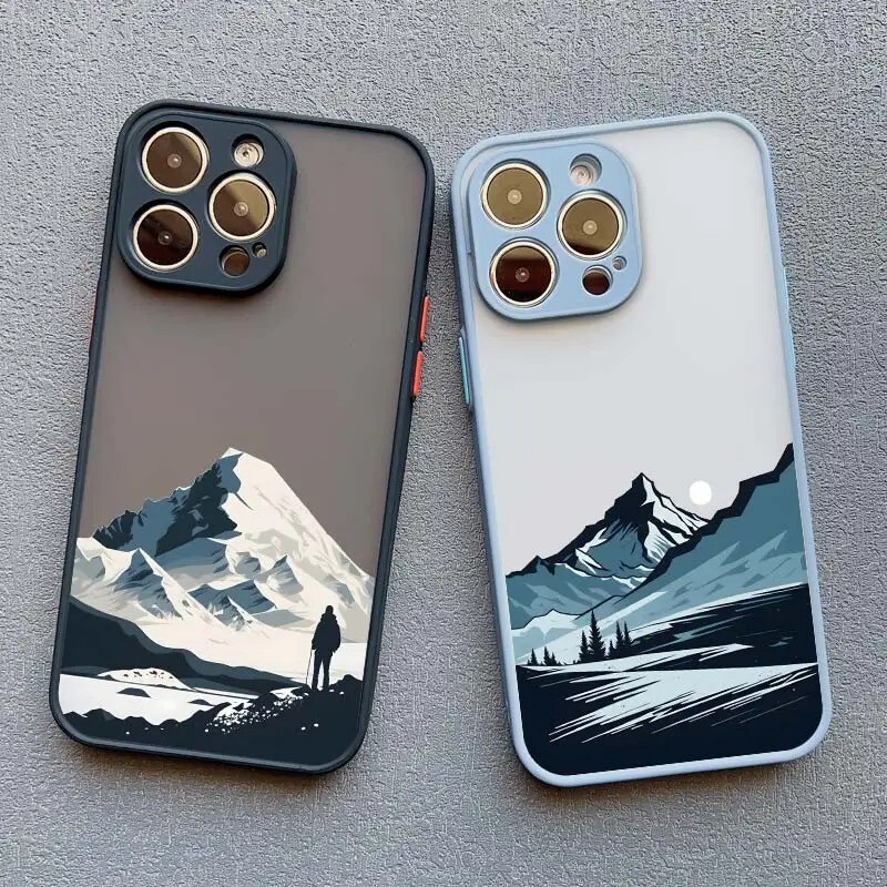 Beautiful Mountains Case For iPhone 16 15 13 12 11 14 Pro Max XR XSMAX XS Plus