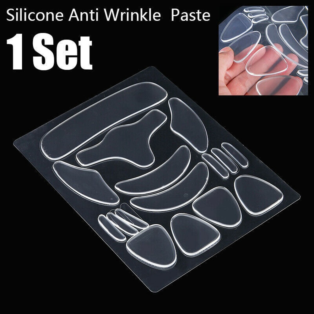16Pack Silicone Face Pad Patches Woman Anti Wrinkle Regain Firmness Tool