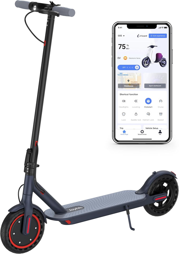 Powerful 350W Electric Scooter for Adults with 19 MPH Speed & 23 Mile Range