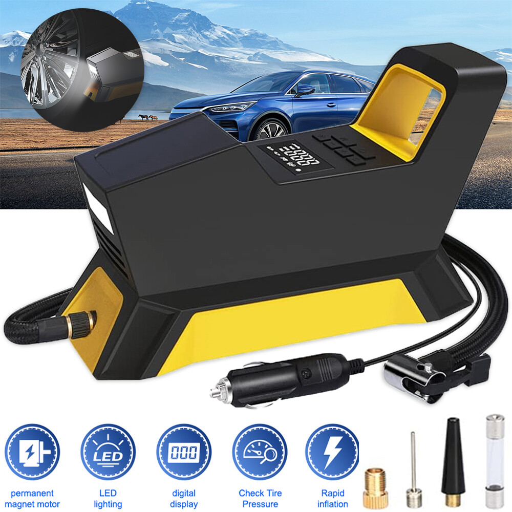 150 PSI Air Compressor Tire Inflator Fits Car Moto Bike Tires Air Pump Portable