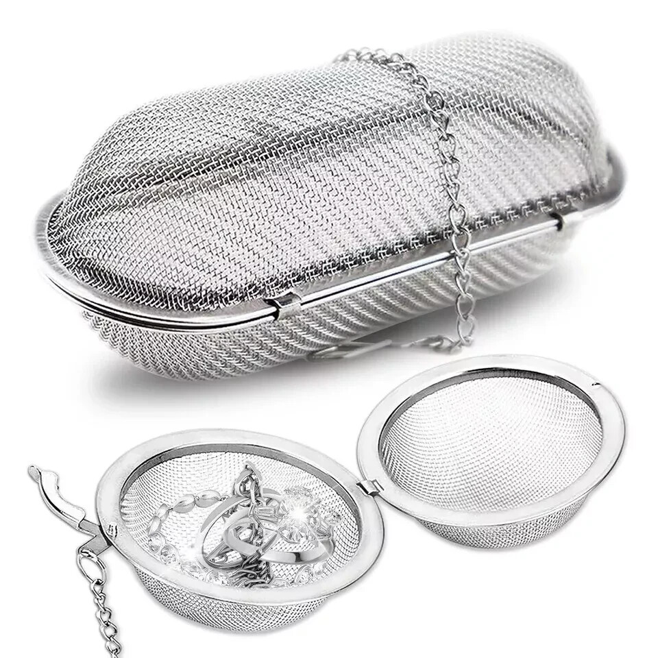 2 Pcs Stainless Steel Ultrasonic Cleaner Basket for Jewelry & Watch Parts