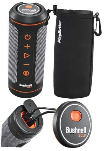 Bushnell Golf Speaker with GPS (2024) | Wingman 2 Protective Pouch Bundle