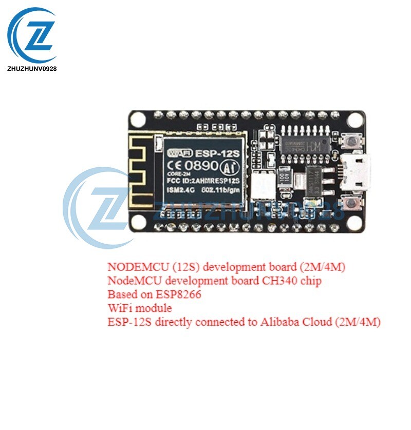 CH340C NodeMCU Lua WiFi IoT Development Board Based on ESP8266WiFi Module 2M-image